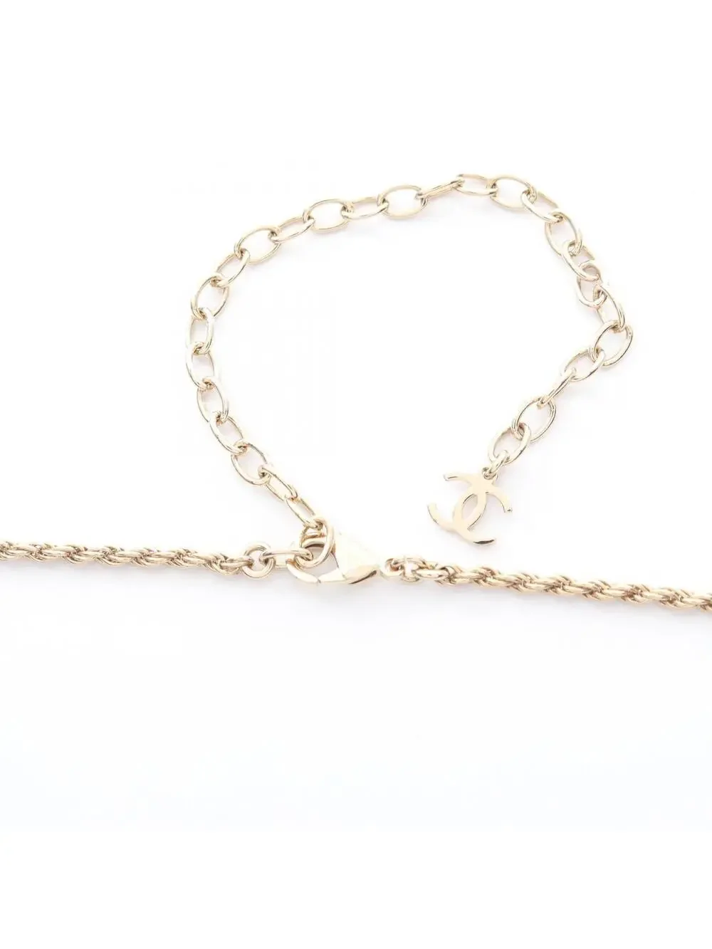 Chanel Cc Logo Pendant Necklace Metal #234118C17B